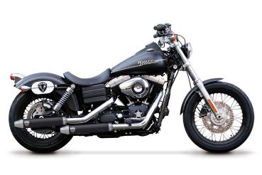PENZL AUSPUFFANLAGE FÜR - Harley-Davidson - Dyna Super Glide Custom (FXDC)  - Motor TC88/TC96/TC103 - Baujahr 2005 bis 2014 - mit manuelle oder elektronische Steuerung