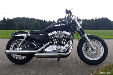 PENZL AUSPUFFANLAGE FÜR - Harley-Davidson - 883 Deluxe (XL883D) - Motor 883 - Baujahr 1988 bis 1995 - nur mit mit manuelle Steuerung