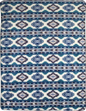 Rockmount Chinle«; blau / weiß - Mexican Chicano Harley Davidson