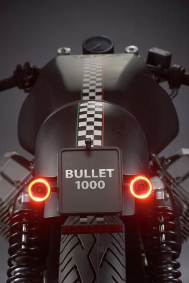 Bullet 1000® DF - LED Blinker 3 in 1, schwarz, hinten beidseitig