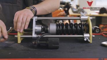 Federbeinpresse für Montage Tieferleger