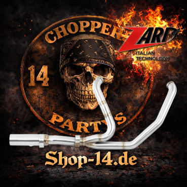 Zard - ohne Zulassung Decat Racing 2-1 head pipes. Titanium ClubStyle - für Harley-Davidson® 17-24 Touring, CVO Auspuffanlage Auspuff