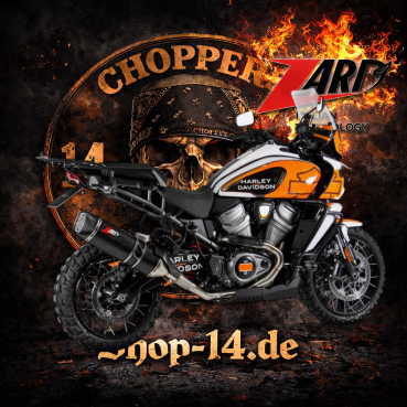 Zard - Pan America slip-on muffler. Matte black - für Harley-Davidson® 21-25 RA1250 Pan America models Auspuffanlage Auspuff