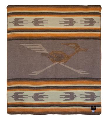 Pike Brothers 1969 Decke Roadrunner: braun / dunkelbraun / beige - Mexican Chicano Harley Davidson