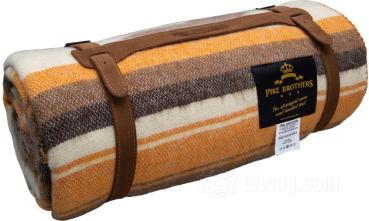 Pike Brothers 1969 Decke Roadrunner: braun / dunkelbraun / beige - Mexican Chicano Harley Davidson