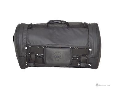 Rollbag Lenkrad oder Sitz Reisetasche LARGE (51L) Motorrad in Cordura, Reflektive Skull oder Leder Motorradtasche