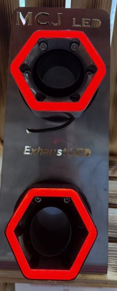 LED ENDKAPPEN IN SCHWARZ FÜR MCJ AUSPUFFANLAGEN