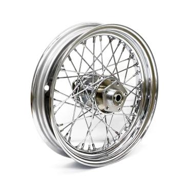 3.00 x 16 Rad mit beidseitigem Flansch 40 Speichen verchromt – vorne: 73-84 FL. hinten: 73-84 FL; 73-81 FX (NU)