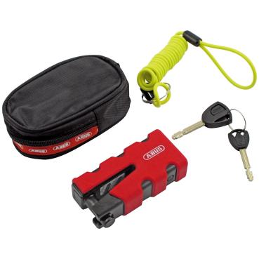 ABUS 77 Granit Sledg 'Grip style' Bremsscheibenschloss. Red