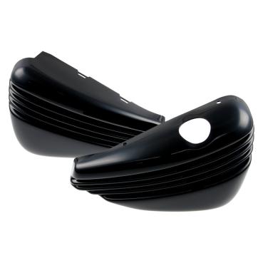 Cult-Werk ''Bobber'' Seitenabdeckung set. glänzend schwarz – 04-13 XL Sportster (NU)
