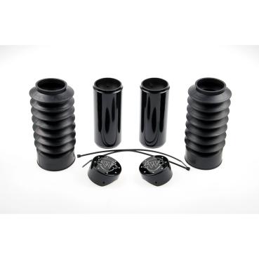 Cult-Werk 6-teilig Gabelrohr-Abdeckungsset. glänzend schwarz. Logo – 18-26 Softail Breakout: 18-19(NU)FXBR Breakout 107; 20-22(NU)FXBRS Breakout 114; 23-26 FXBR Breakout 117