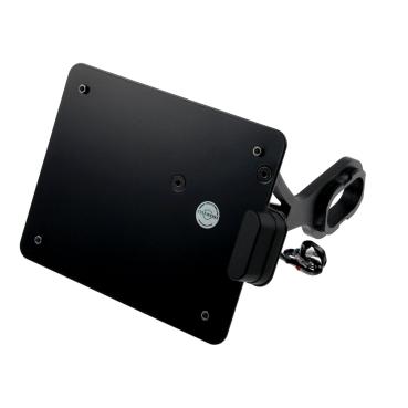 Cult-Werk, side mount  license plate bracket black, Austria