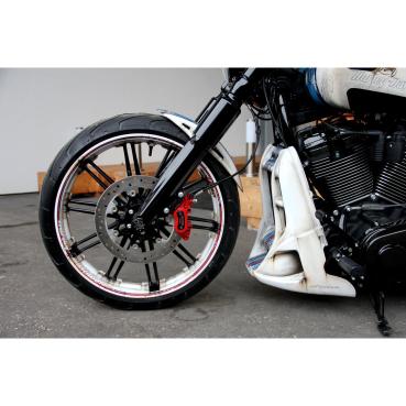 Cult-Werk radiator Abdeckung ''Racing''. mattschwarz – Softail: 18-20(NU)FXBR Breakout 107; 18-22(NU)FXBRS Breakout 114; 23-25 FXBR/S Breakout 117; 19-20(NU)FXDRS 107