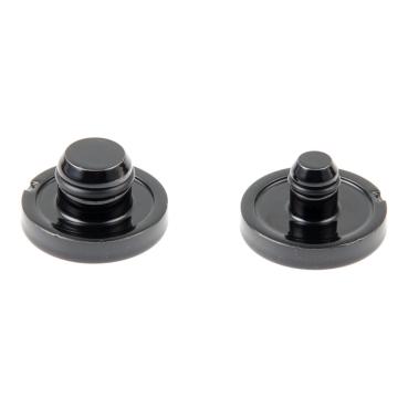 Cult-Werk vorne axle Abdeckungsset. glänzend schwarz – 18-26 Softail (excl