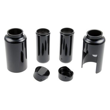 Cult-Werk 6-teilig Gabelrohr-Abdeckungsset. glänzend schwarz – 18-26 Softail Breakout: 18-19(NU)FXBR Breakout 107; 20-22(NU)FXBRS Breakout 114; 23-26 FXBR Breakout 117