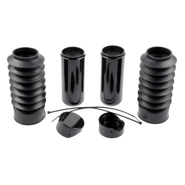 Cult-Werk 6-teilig Gabelrohr-Abdeckungsset. glänzend schwarz – 18-26 Softail Breakout: 18-19(NU)FXBR Breakout 107; 20-22(NU)FXBRS Breakout 114; 23-26 FXBR Breakout 117