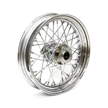 3.00 x 16 front wheel 40 spokes chrome – 84-98 FLT/Touring; FLHT, FLHR, FLTR