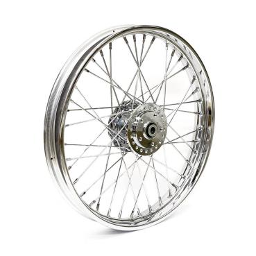 2.15 x 21 front wheel 40 spokes chrome – 84-94 FXR; 91-98 FXD; 84-85 XL Sportster