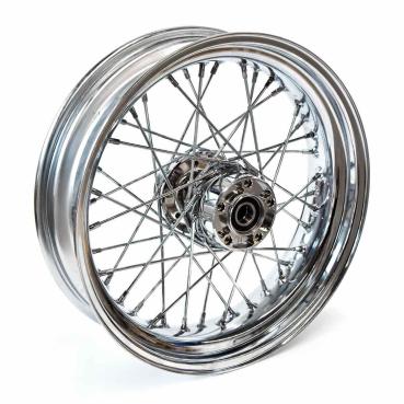 4.50 x 17 Hinterrad 40 Speichen verchromt – 08-17 Dyna (ohne ABS) (NU)