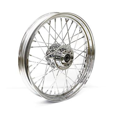 2.50 x 19 front wheel 40 spokes chrome – 12-17 Dyna (NU)