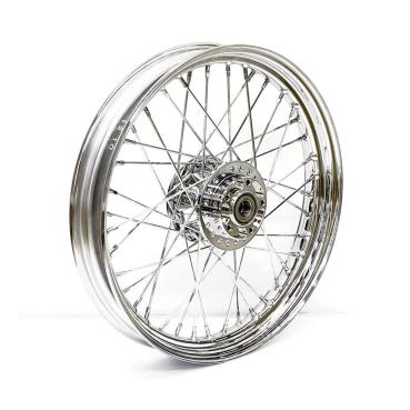 2.50 x 19 front wheel 40 spokes chrome – 12-17 Dyna (NU)