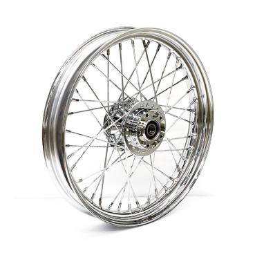 2.50 x 19 front wheel 40 spokes chrome – 08-17 Dyna (no ABS) (NU)