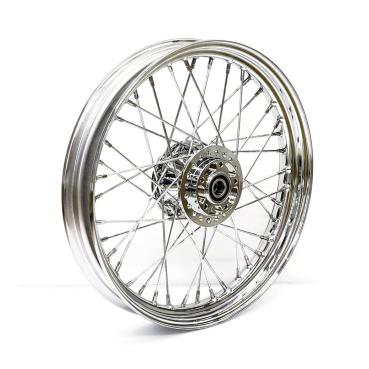 2.50 x 19 front wheel 40 spokes chrome – 04-05 FXD/B/C/L (NU)