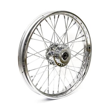 2.15 x 21 front wheel 40 spokes chrome – 12-17 Dyna FXDWG. ABS models (NU)