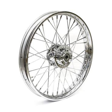 2.15 x 21 front wheel 40 spokes chrome – 12-17 Dyna FXDWG. ABS models (NU)