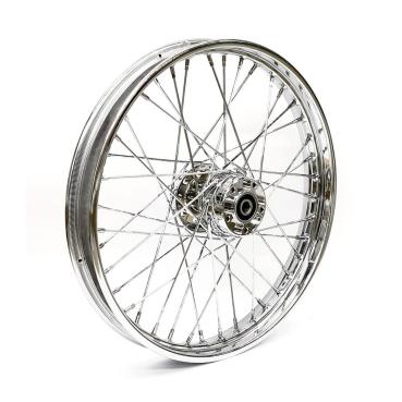 2.15 x 21 front wheel 40 spokes chrome – 00-07 FXST/S/B/D; FLSTC/S; FXDWG (NU)