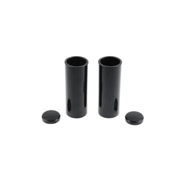 Cult-Werk 4-teilig Gabelrohr-Abdeckungsset. glänzend schwarz – 18-26 Softail Street Bob; Standard: 18-20(NU)FXBB Street Bob 107; 25-26 FXBB Street Bob 117; 21-24(NU)FXBBS Street Bob 114; 20-24(NU)FXST Softail Standard 107
