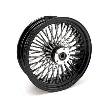MCS radial 48 fat spoke rear wheel 5.50 x 16 black – 06-07 Dyna; 02-07 FLT/Touring (NU)