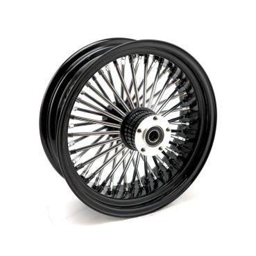 MCS radial 48 fat spoke rear wheel 5.50 x 16 black – 06-07 Dyna; 02-07 FLT/Touring (NU)