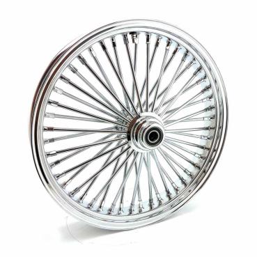 MCS radial 48 fat spoke front wheel 3.50 x 21 SF chrome – 04-05 FXDWG