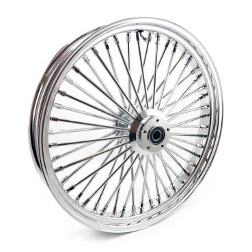 MCS-Radialspeichen-Vorderrad mit 48 Fat Spoke, 3.50 x 23, DF, verchromt – Custom-Anwendungen