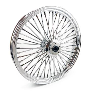 MCS-Radialspeichen-Vorderrad mit 48 Fat Spoke, 3.50 x 23, DF, verchromt – Custom-Anwendungen