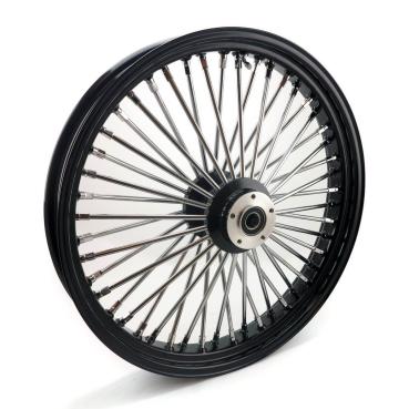 MCS-Radialspeichen-Vorderrad mit 48 Fat Spoke, 3.50 x 23, DF, schwarz – Custom-Anwendungen