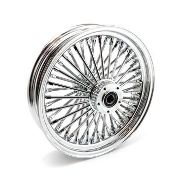 MCS radial 48 fat spoke front wheel 3.50 x 16 DF chrome – 00-07 FLT/Touring (NU)