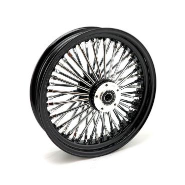 MCS radial 48 fat spoke front wheel 3.50 x 16 SF black – 04-05 FXDWG