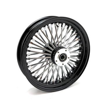 MCS-Radialspeichen-Hinterrad mit 48 Fat Spoke, 3.50 x 16, schwarz – 06-07 Dyna; 02-07 FLT/Touring; 05-07 XL Sportster (NU)