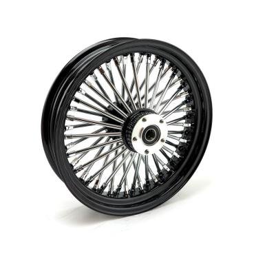 MCS-Radialspeichen-Hinterrad mit 48 Fat Spoke, 3.50 x 16, schwarz – 06-07 Dyna; 02-07 FLT/Touring; 05-07 XL Sportster (NU)