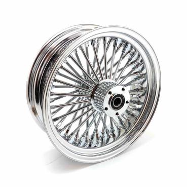 MCS-Radialspeichen-Hinterrad mit 48 Fat Spoke, 5.50 x 16, verchromt – 06-07 Dyna; 02-07 FLT/Touring (NU)