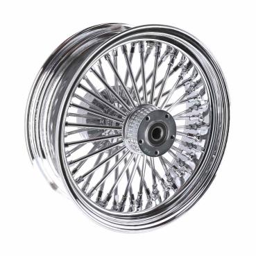 MCS-Radialspeichen-Hinterrad mit 48 Fat Spoke, 5.50 x 16, verchromt – 08-26 FLT/Touring nur für Custom-Anwendungen (siehe Hinweis)