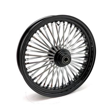 MCS radial 48 fat spoke front wheel 3.50 x 18 SF black – 04-05 FXDWG