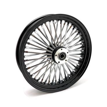 MCS radial 48 fat spoke front wheel 3.50 x 18 SF black – 04-05 FXDWG