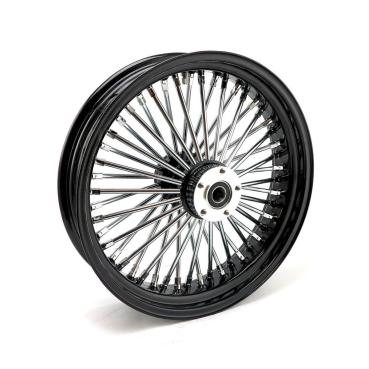 MCS-Radialspeichen-Hinterrad mit 48 Fat Spoke, 4.25 x 18, schwarz – 06-07 Dyna (NU)