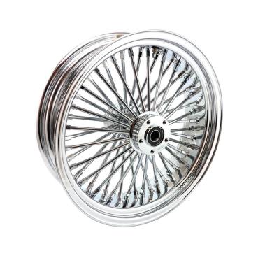 MCS-Radialspeichen-Hinterrad mit 48 Fat Spoke, 5.50 x 18, verchromt – 02-07 FLT/Touring; 02-06 V-Rod (NU)