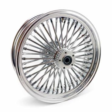 MCS radial 48 fat spoke rear wheel 5.50 x 18 chrome – 08-26 FLT/Touring in custom applications only (see note)