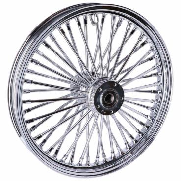 MCS radial 48 fat spoke front wheel 2.15 x 19 DF chrome – Custom applications