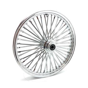 MCS radial 48 fat spoke front wheel 2.15 x 21 SF chrome – 04-05 FXDWG